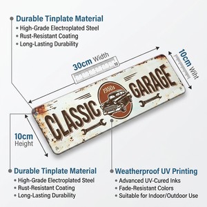 Insegna in Alluminio Personalizzata Antiruggine, Stampa 2D su Metallo per Decorazione di <span class=keywords><strong>Bar</strong></span>, Garage e Pareti Esterne - Product Image 4