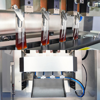 Machine d'emballage automatique CE multi-voies pour bâtonnets de miel, 4 voies, pour petits sachets de liquides visqueux, sirops et miel