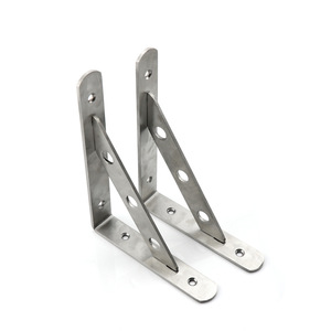 Soporte Triangular de Acero Inoxidable Haidibosi de 5 mm de Grosor, Soporte de Estante Pulido para Montaje en Pared - Product Image 5