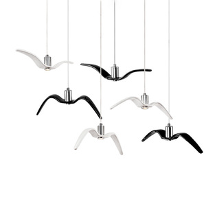 Lustre <span class=keywords><strong>d</strong></span>éco <span class=keywords><strong>d</strong></span>'intérieur Suspension en résine à LED Mouette <span class=keywords><strong>Oiseau</strong></span> Vol Eclairage suspendu - Product Image 1