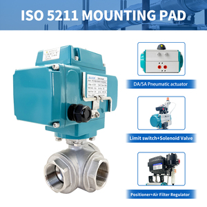 T-Port / L-Port AC230V 220V DC24V 110V 12V บอลวาล์วอัจฉริยะที่ทำงานด้วยไฟฟ้าสำหรับแก๊สน้ำมันน้ำเคมีบำบัดและอื่นๆ - Product Image 4
