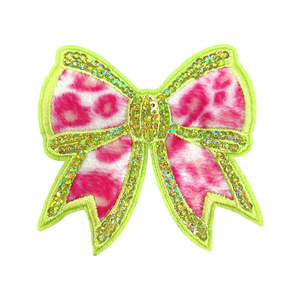 Grosir lucu Glitter busur bordir payet besi pada <span class=keywords><strong>patch</strong></span> kustom barat <span class=keywords><strong>patch</strong></span> untuk pakaian tas dekorasi - Product Image 2