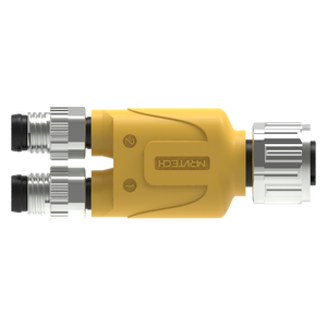 IP67 M12 M8 Y сплиттер водонепроницаемый разъем производитель M12 M8 2-филиал компактный разветвитель IP67 мужской женский Куртка из искусственной кожи - Product Image 1