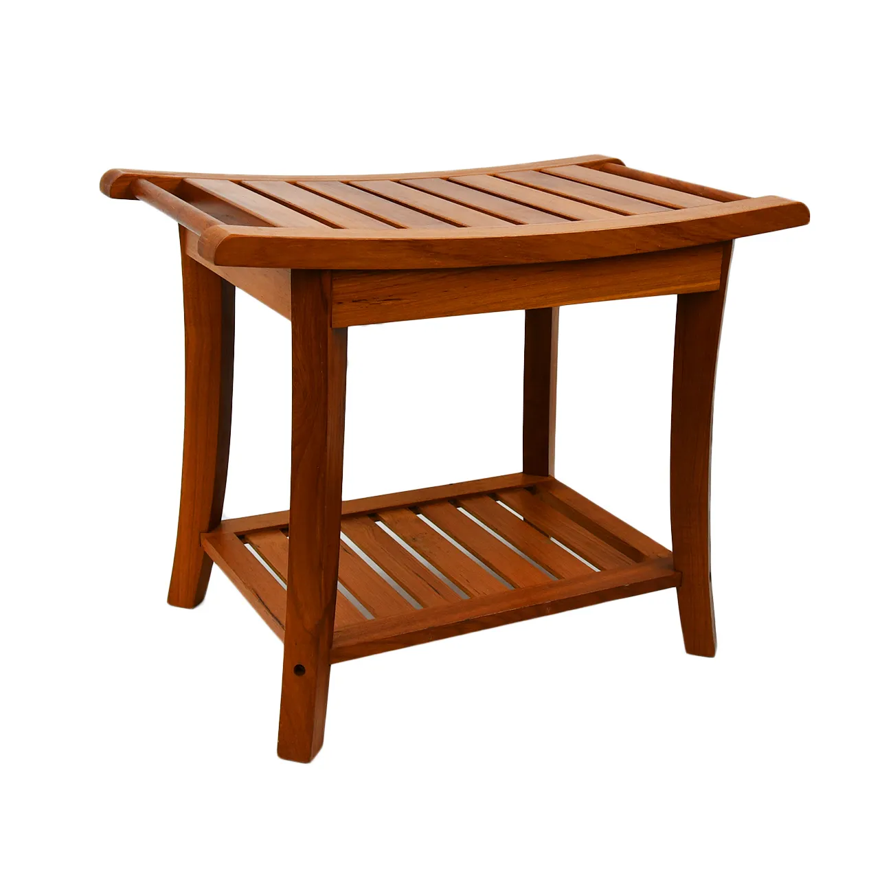 Бамбуковый деревянный детский стул, стул для ванной, полка для хранения, скамейка из тика, органайзер, скругленные углы
