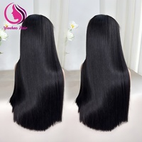 Perruques Lace Front Lisses de 40 et 42 Pouces en Cheveux Humains, Perruques Full Lace 360 pour Femmes, Pré-Pluckées Brésiliennes, Perruque Frontale HD Lace 13x4 13x6