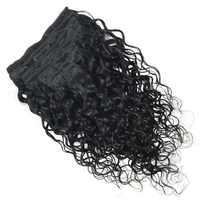 Extensions à clipser en cheveux humains naturels vietnamiens bruts, bouclés, volume intense, sans couture, 7 pièces, fourniture directe usine