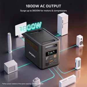 AFERIY P180 PRO 1800W 1024Wh LiFePO4 Estación de Energía Portátil, Onda Sinusoidal Pura, UPS, Carga Rápida en 1H, Generador Solar Expandible AF-P180 - Product Image 2