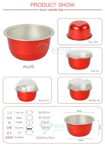 150ml muffin <span class=keywords><strong>silicone</strong></span> mini fromage feuille d'aluminium tasse à gâteau rond jetable ustensiles de cuisson - Product Image 5