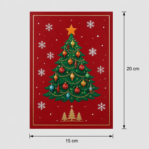 Carte de Noël pop-up 3D en papier, carte de vœux de fêtes, décoration saisonnière personnalisée - Product Image 3