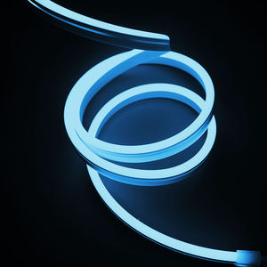 <b>LED</b> Silicone Neon 12V High Brightness IP65 Waterproof 5M Dimmable Business Advertising Decoration Yellow Ice Blue - Product Image 4