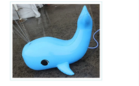 Arroseur gonflable Vaporisateur d'eau Baleine Pulvérisation d'eau Poisson Piscine extérieure Jouets de plage pour enfants
