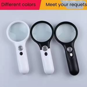 Portátil con 3 luces LED 3X 45X Lupa Lente Bolsillo Lupa de mano - Product Image 1