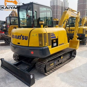 Excavadora de cadenas pequeña Komatsu PC58 PC58-8 usada, con pocas horas de uso, motor incluido, 5.8 toneladas, en stock. - Product Image 3