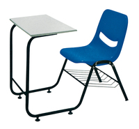 Bureau et banc scolaires ISO 9001, bureau et chaise d'étude individuels pour les élèves de la 6ème à la 12ème année