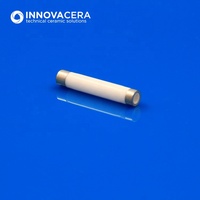 Tube en céramique métallisée émaillée avec revêtement métallique hermétique