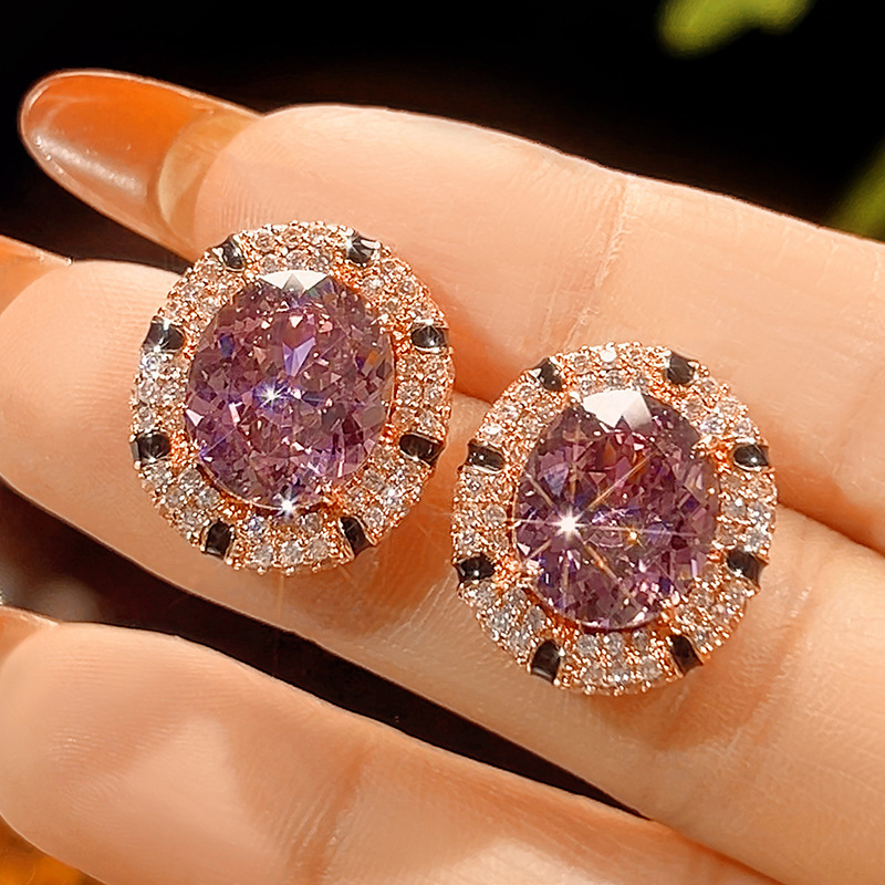 Dried rose earrings