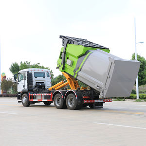 10-व्हीलर हॉयो आर्म-रोल ट्रक 16cbm हुक लिफ्ट कंटेनर रियर लोडर-सेमी-ऑटो हुक आर्म कचरा संपीड़ित बिक्री के लिए - Product Image 5