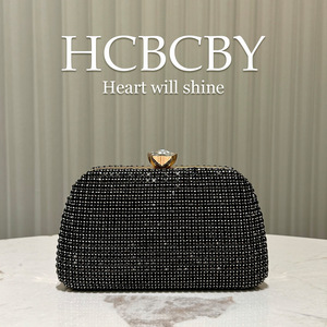 Elegante Pochette Nera Scintillante per Donne, <span class=keywords><strong>Borsa</strong></span> da Sera Luccicante per Feste ed Eventi - Product Image 2