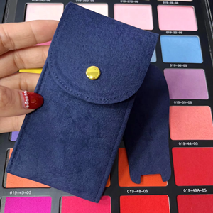 Soft Velvet Oval <b>Watch</b> Storage Pouch Snap Button Closure Anti Scratch Lining Portable Travel <b>Watch</b> Protective Organizer Bag - Product Image 5