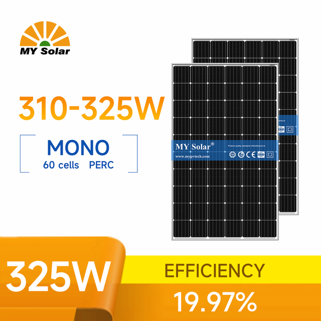 MYPVTECH High-Efficiency 325W Mono Solar Panel - Reliable Renewable Energy