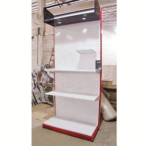 Tùy chỉnh thương mại LED hộp đèn cửa hàng phần cứng công cụ điện thoại trường hợp phụ kiện kim loại Pegboard hiển thị giá đứng - Product Image 3