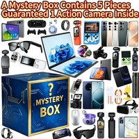 Guaranteed Action Camera Inside Smart Phone Mystery Box Electronics With Random 5G Smartphone Laptop Watch Earphone Gadgets Gift