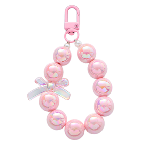 Llavero de Acrílico con Cuentas de Colores Estilo Caricatura, para Bolsos, Accesorios, Material Plástico, Venta al Por Mayor - Product Image 1