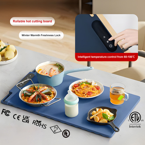 Foldable <b>Silicone</b> Food Warmer <b>Pad</b>, Space-Saving Storage for Kitchen & Dining - Product Image 3