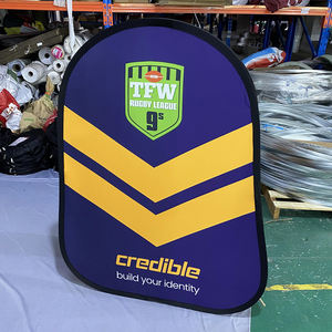 Soporte publicitario de exhibición de sándwich emergente plegable Pop up a <span class=keywords><strong>Curvo</strong></span> Frame <span class=keywords><strong>Banner</strong></span> Banners - Product Image 4