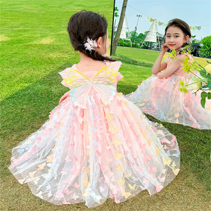 <span class=keywords><strong>1</strong></span> Pcs Nhãn Hiệu Riêng Bướm Vải Tuyn Mùa Hè Ngọ<span class=keywords><strong>t</strong></span> Ngào Trẻ Sơ Sinh Toddler Trẻ Em Quần Áo Tank Tops Trẻ Em Cô Gái Ăn Mặc - Product Image 6