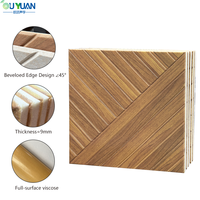 Panneaux acoustiques insonorisants 3D modernes autocollants, panneaux muraux carrés en fibre de polyester pour salle de réunion, salon, hôtel - Personnalisés
