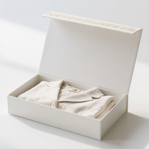 Custom Packaging Supplie Boutique T-shirt Clothing Cardboard Packaging Paper <b>Box</b> Biodegradable Retail Gift <b>Box</b> <b>Black</b> Custom Logo - Product Image 2