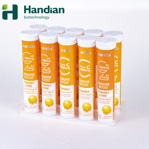 프라이빗 라벨 면역 강화 비타민 C 1000mg + 아연 10mg 발포정 세포 보호용 - Product Image 1