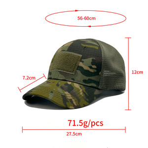 Casquette de cyclisme tactique sportive à 6 panneaux, casquette de baseball pour l'escalade en montagne, entraînement en plein air, chapeau de camouflage pour la nature sauvage - Product Image 3