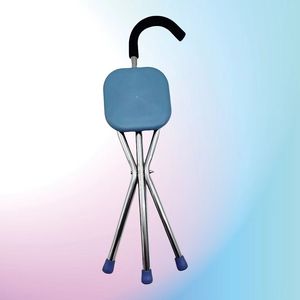 Stainless Steel Triangular Cane <b>Stool</b> With Rubber Tips For Elderly <b>Outdoor</b> Travel And Nursing Homes - Product Image 3