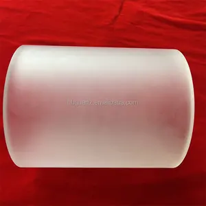 Customized sand blasted Heat resistance translucent big size quartz silica tube