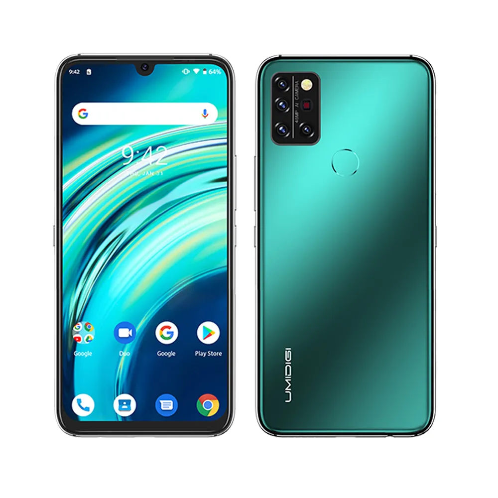 UMIDIGI A9 Pro 6.3 FHD+ SmartPhone Global Version Unlocked 48MP/32MP Quad Camera 24MP Selfie Helio P60 Cell Phone