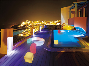 Usine OEM ODM, personnalisation, vente en gros, tabourets de bar, tables et chaises modernes à LED, éclairage RGB 16 couleurs, polyéthylène JSM - Product Image 5