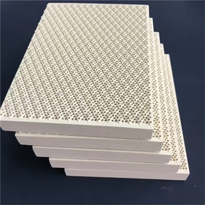 Planche de <span class=keywords><strong>barbecue</strong></span> en céramique nid d'abeille infrarouge carrée 132x92x13mm <span class=keywords><strong>Plaque</strong></span> en céramique cordiérite diamant - Product Image 4