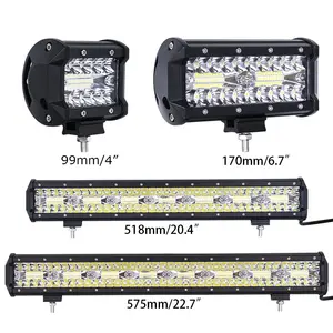 עמיד למים ip67 6000k רס led רכב 4x4 עבור משאיות בעוצמה גבוהה לשלושה שורה utv רכב offroad 7 אינץ led אור ברים