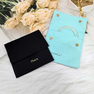 Bolsa de Algodón con Cierre de Sobre de 12*12cm para Empaque de Joyería, Venta al Por Mayor - Product Image 4