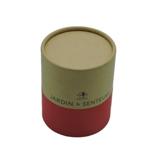 Luxury wholesale candle jar with gift box customized cylinder candle box packaging round kraft paper boxes