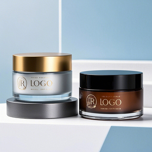 Frascos cosméticos de vidrio transparente de 100g, resistentes a los niños para loción corporal, crema facial para el cabello, embalaje para polvos sueltos, 30g, 5ml, 50g - Product Image 2