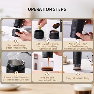 KLT 20 Bar Automatic Coffee Maker Handheld Capsule Maker Mini Capsule Coffee Machine Portable Espresso Coffee Machine - Product Image 3