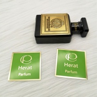 Boîtes d'impression personnalisées pour autocollants adhésifs imperméables, pour flacons de parfum métalliques de luxe, porte-bougies et contenants, imprimées par imprimante UV
