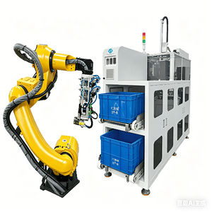 Automated Assembly Machine With Robotic Arm 380V PLC Control Industrial Equipment - Product Image 2