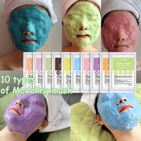 T Private Logo Gelée Hydratante Curcuma Modelage Peel Off Poudre de masque doux pour éclaircir le teint avec de la vitamine C et du rétinol