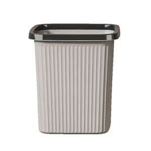 Cubo de Basura para el Hogar, Hotel, Baño - Gran Capacidad, Tapa de Presión, Cesto para Papel, Cubo de Almacenamiento Cuadrado de Plástico - Product Image 5