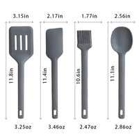 Ensemble d'outils de cuisine en Silicone, de qualité alimentaire avec support rotatif pour la cuisine, 2 pièces