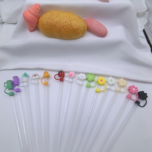 Lot de 8 Pailles en Silicone Sublimables, 4 Couleurs Mixtes, pour Gobelets de 40 OZ, Pailles de 10mm, avec Couvercle Personnalisable, pour Vin - Product Image 1
